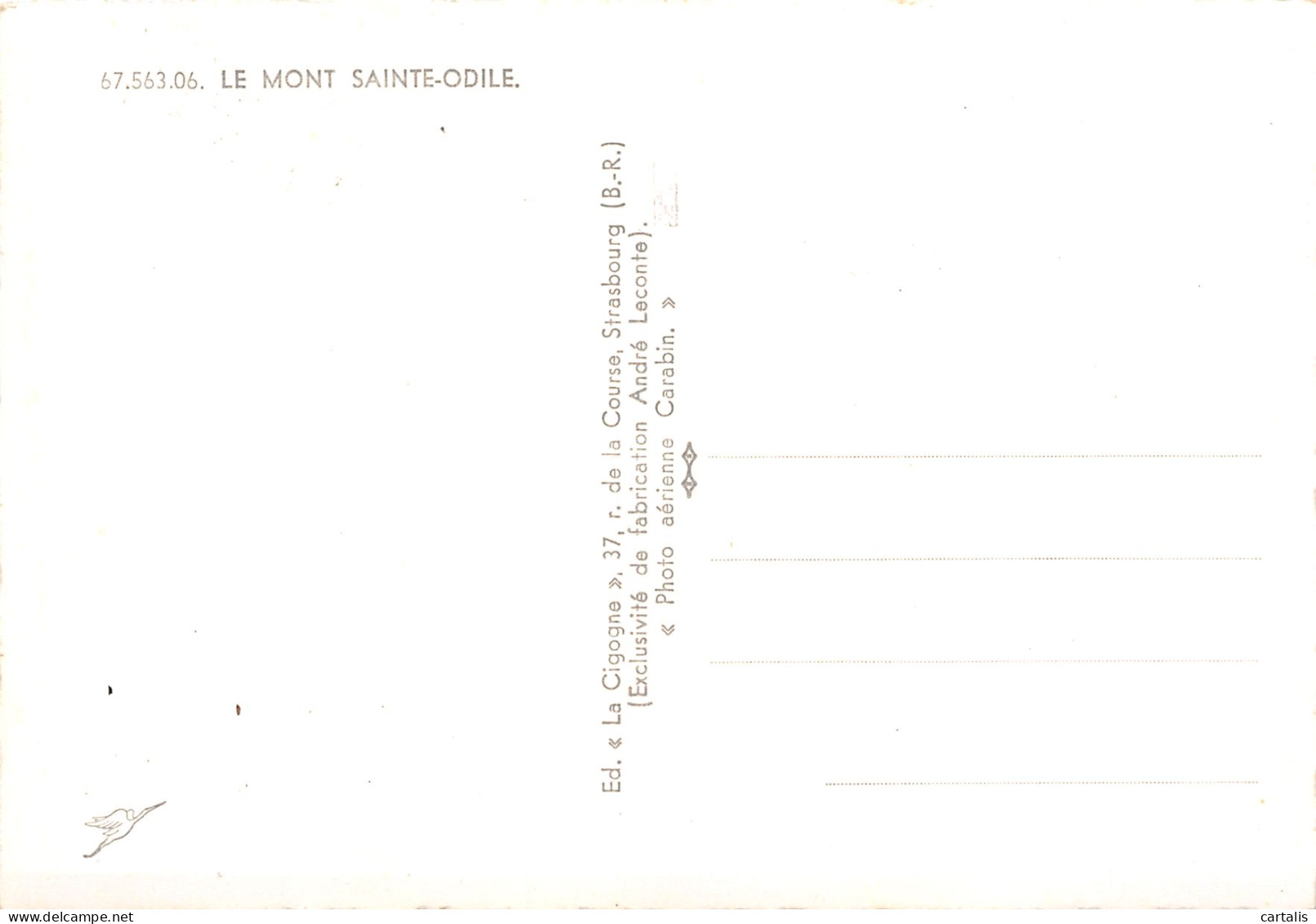 67-LE MONT SAINTE ODILE-N°3830-D/0357 - Andere & Zonder Classificatie