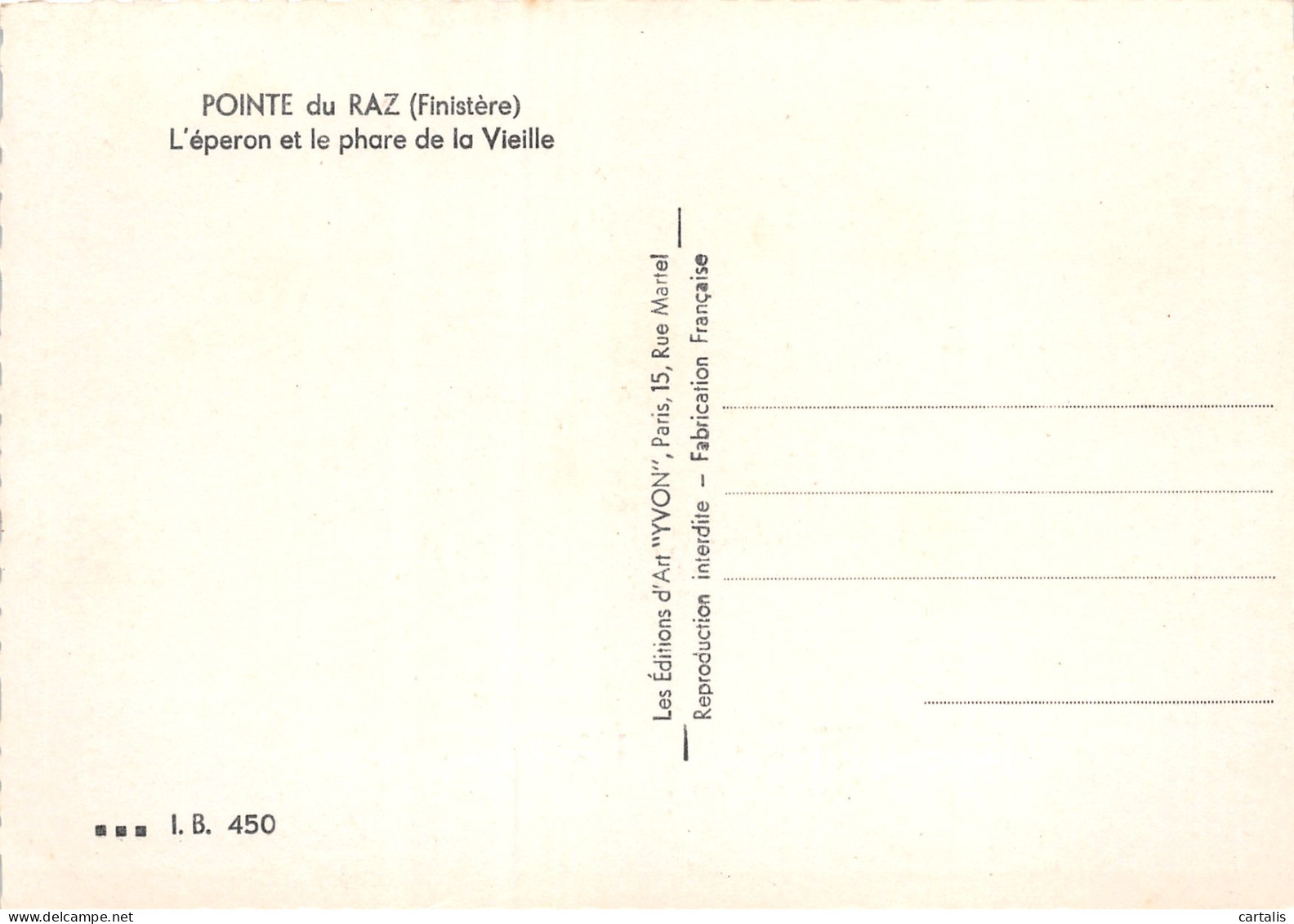 29-LA POINTE DU RAZ-N°3831-D/0003 - La Pointe Du Raz