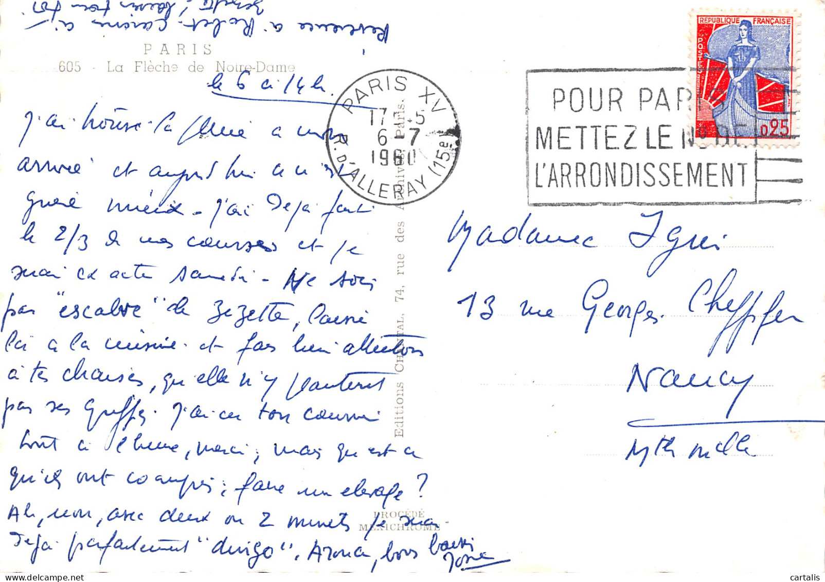 75-PARIS LA FLECHE DE NOTRE DAME-N°3831-C/0197 - Sonstige & Ohne Zuordnung