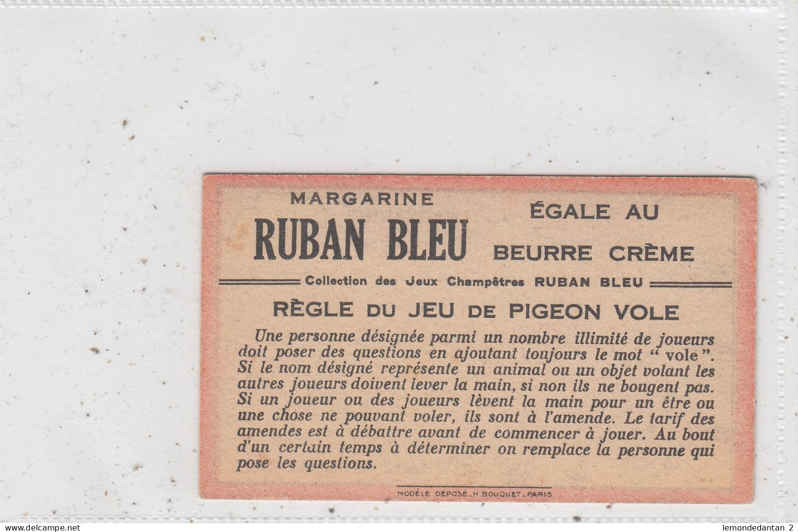 Margarine Ruban Bleu. * - Sonstige & Ohne Zuordnung