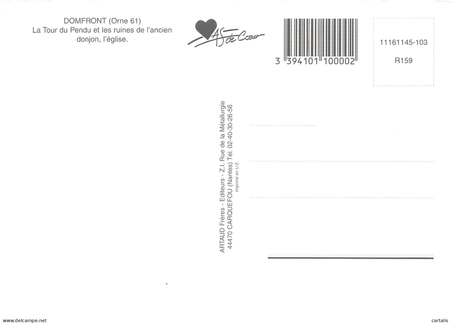 61-DOMFRON-N°3831-C/0125 - Domfront