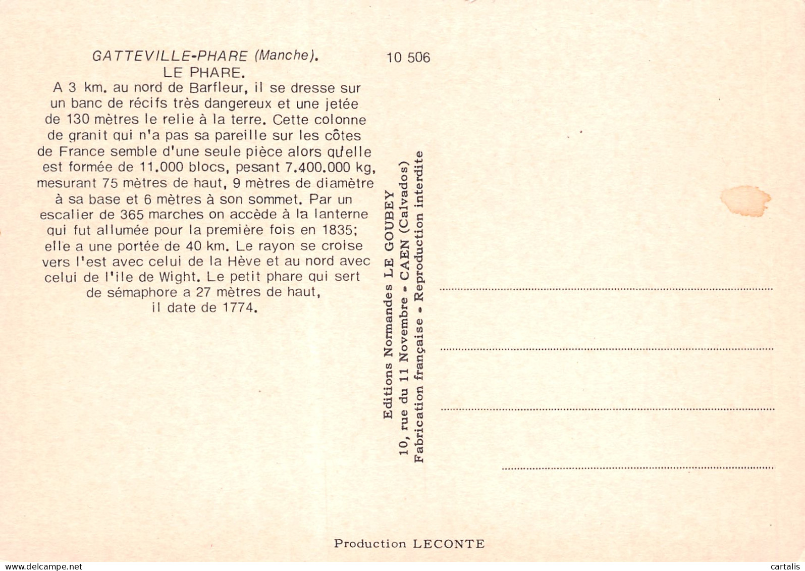 50-GATTEVILLE PHARE-N°3831-C/0055 - Autres & Non Classés