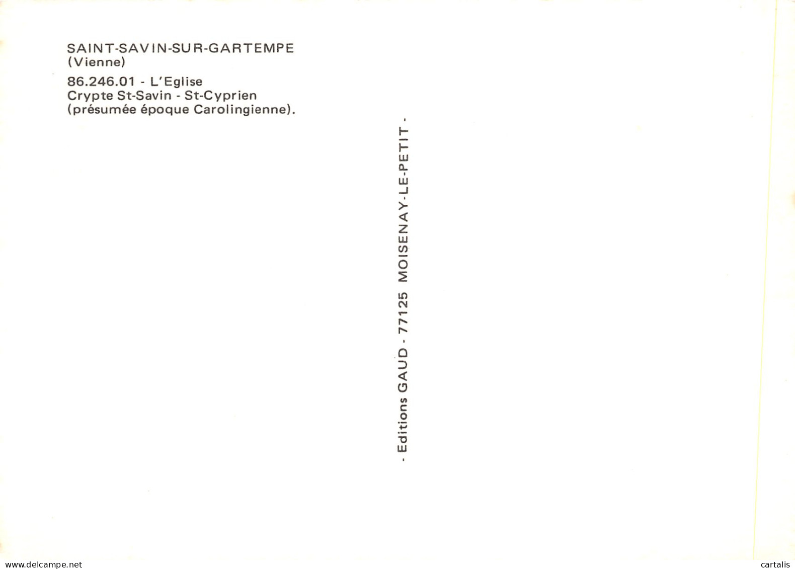 86-SAINT SAVIN SUR GARTEMPE-N°3831-B/0259 - Chauvigny