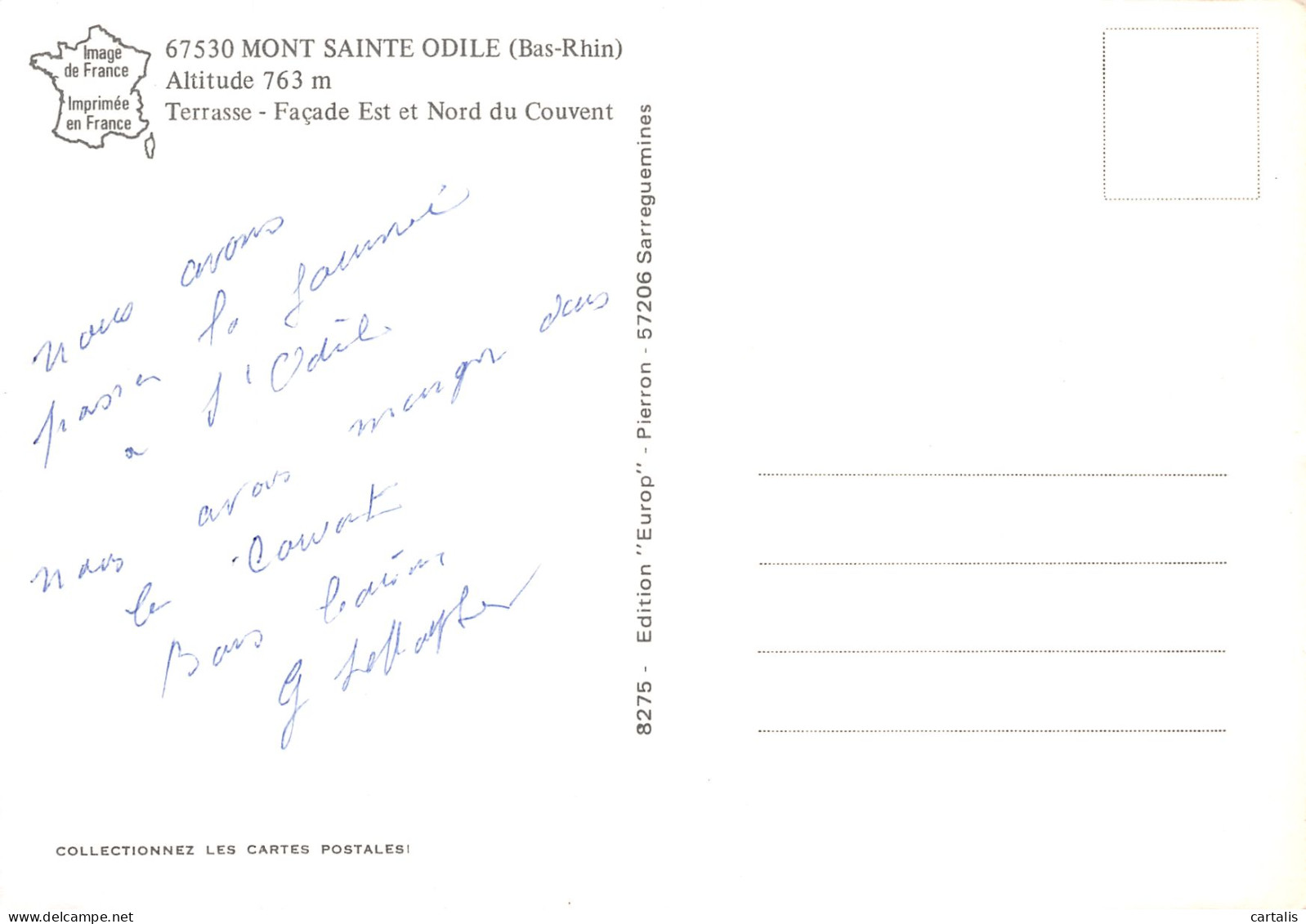 67-LE MONT SAINTE ODILE-N°3831-B/0219 - Sonstige & Ohne Zuordnung