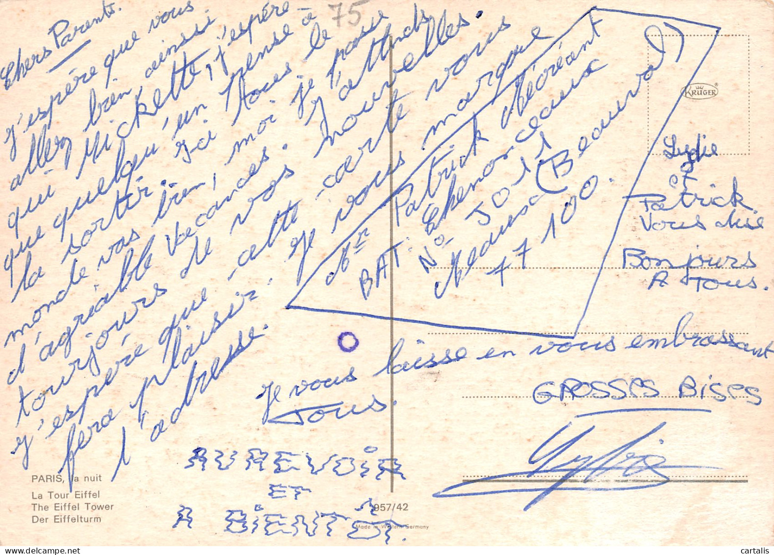 75-PARIS LA TOUR EIFFEL-N°3831-B/0189 - Other & Unclassified