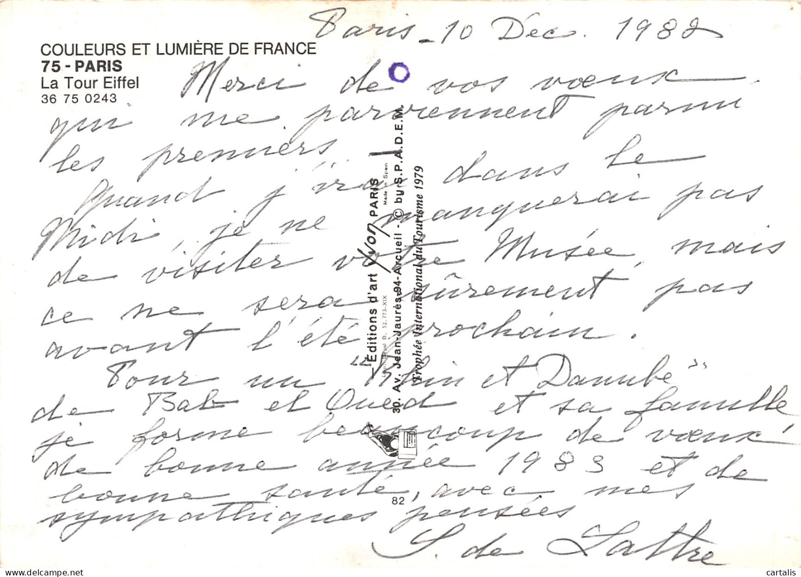 75-PARIS LA TOUR EIFFEL-N°3831-B/0181 - Other & Unclassified