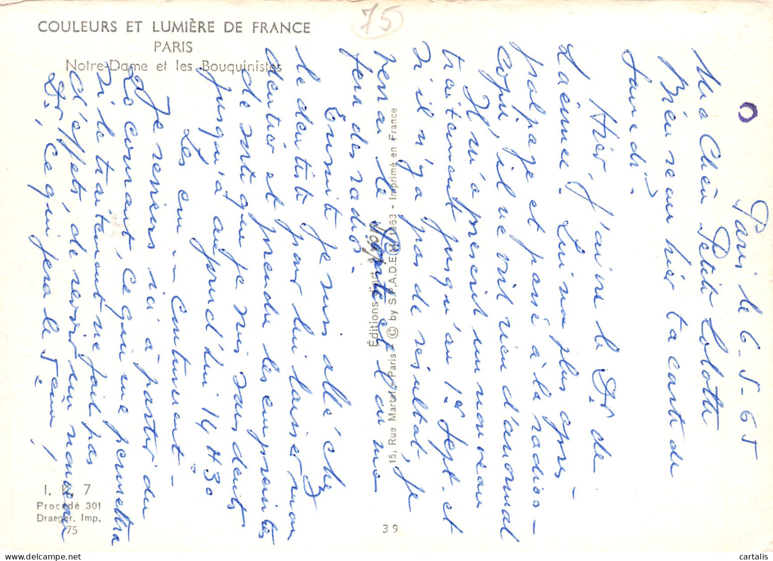 75-PARIS NOTRE DAME-N°3831-B/0167 - Other & Unclassified