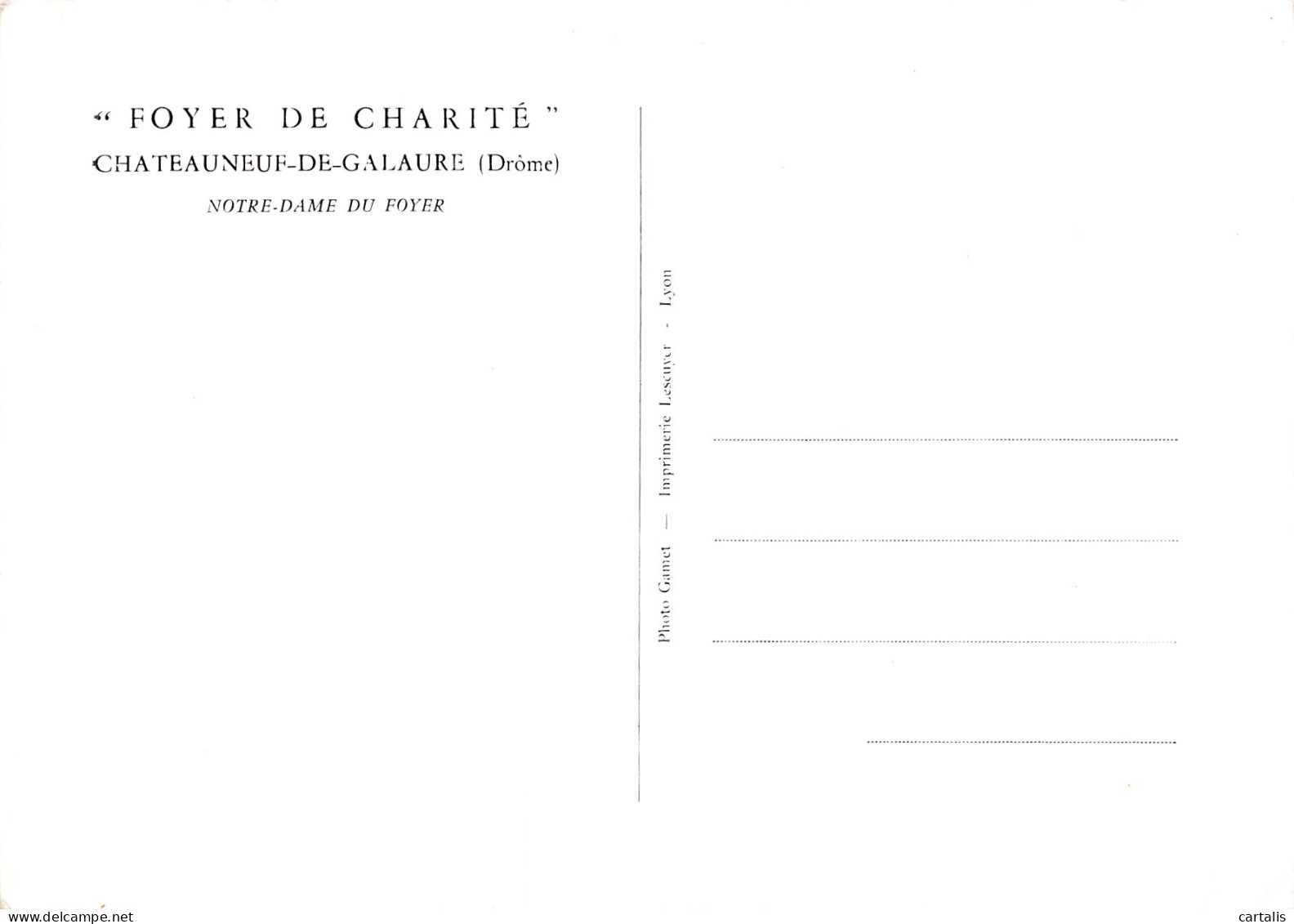 26-CHATEAUNEUF DE GALAURE-N°3832-B/0067 - Sonstige & Ohne Zuordnung