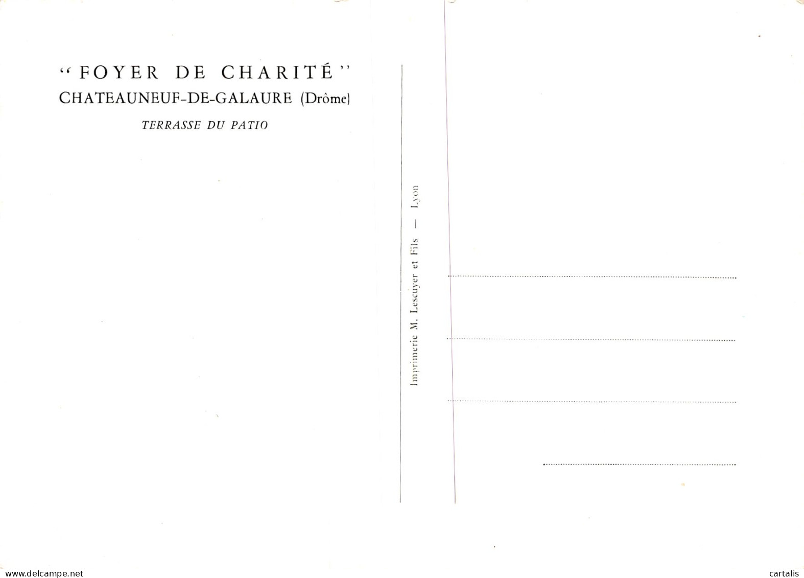 26-CHATEAUNEUF DE GALAURE-N°3832-B/0063 - Otros & Sin Clasificación