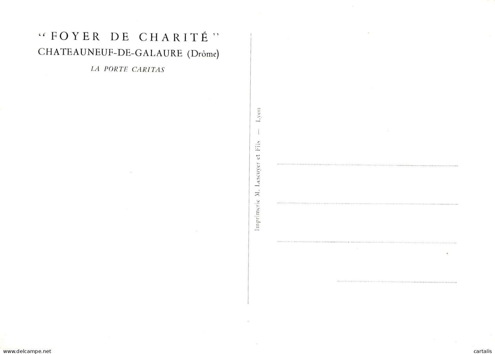 26-CHATEAUNEUF DE GALAURE-N°3832-B/0065 - Otros & Sin Clasificación