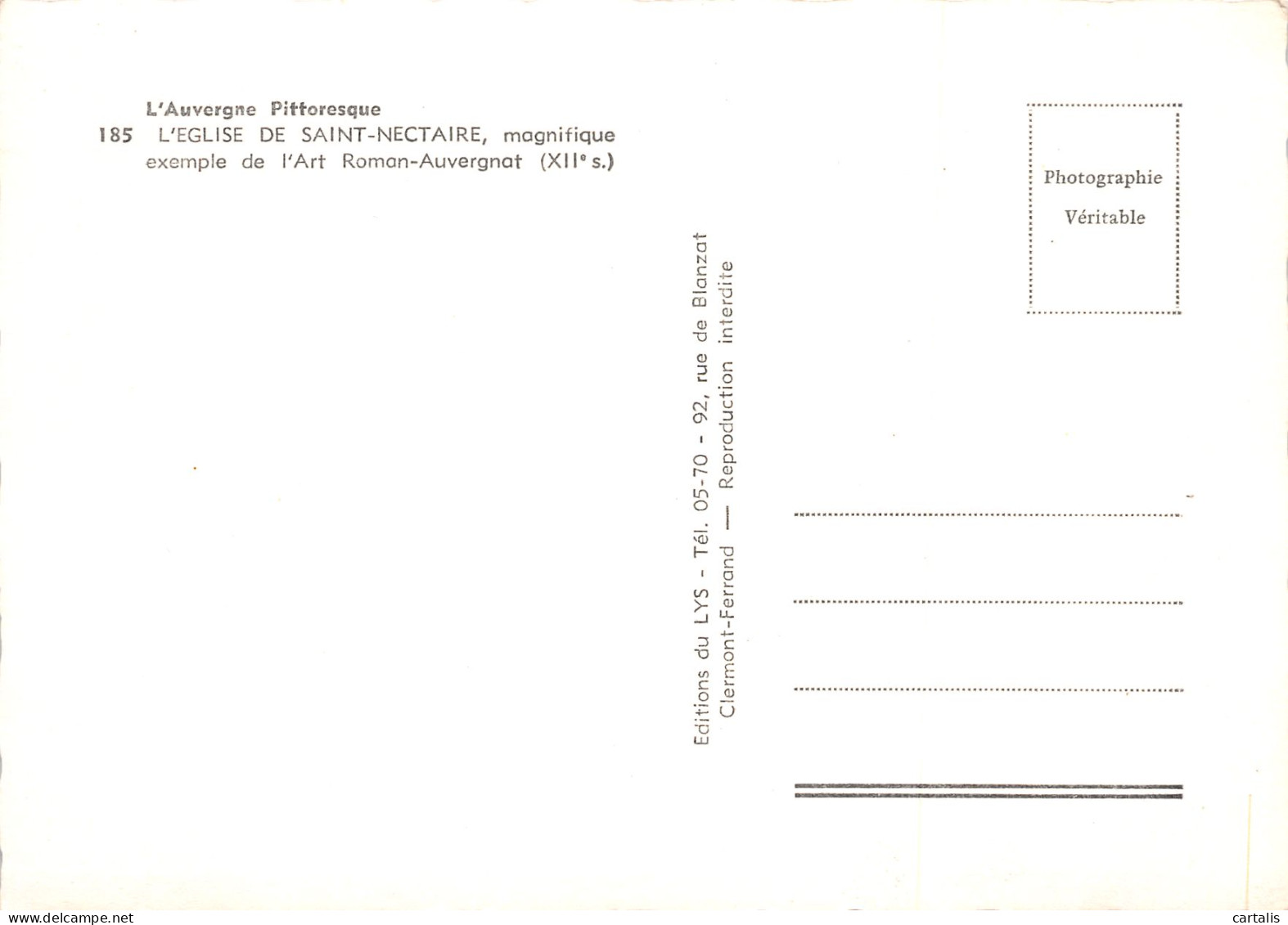 63-SAINT NECTAIRE-N°3832-B/0045 - Saint Nectaire