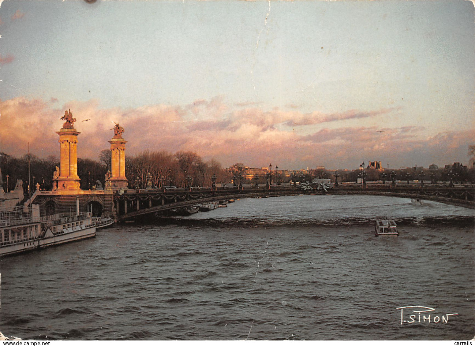 75-PARIS LA SEINE ET LE PONT ALEXANDRE III-N°3832-A/0323 - Sonstige & Ohne Zuordnung