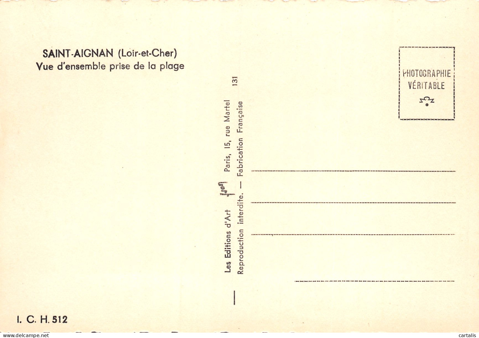 41-SAINT AIGNAN-N°3832-A/0161 - Saint Aignan