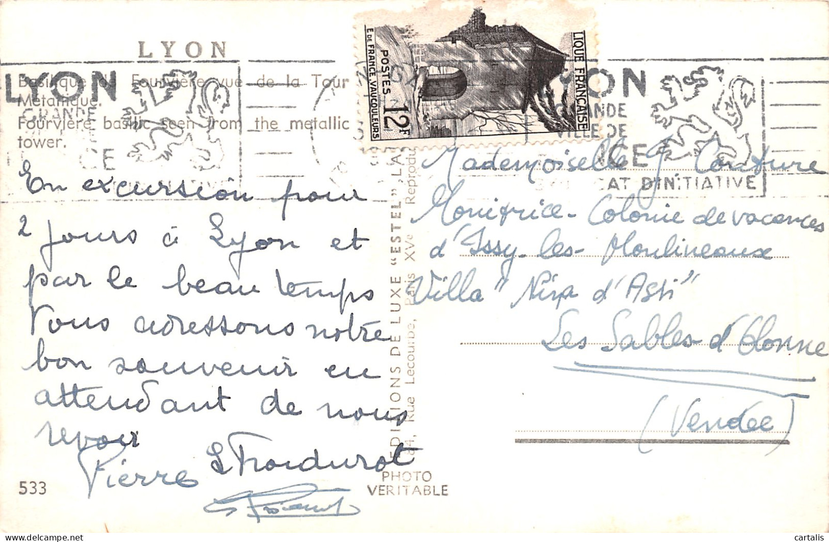 69-LYON-N°3831-E/0191 - Andere & Zonder Classificatie