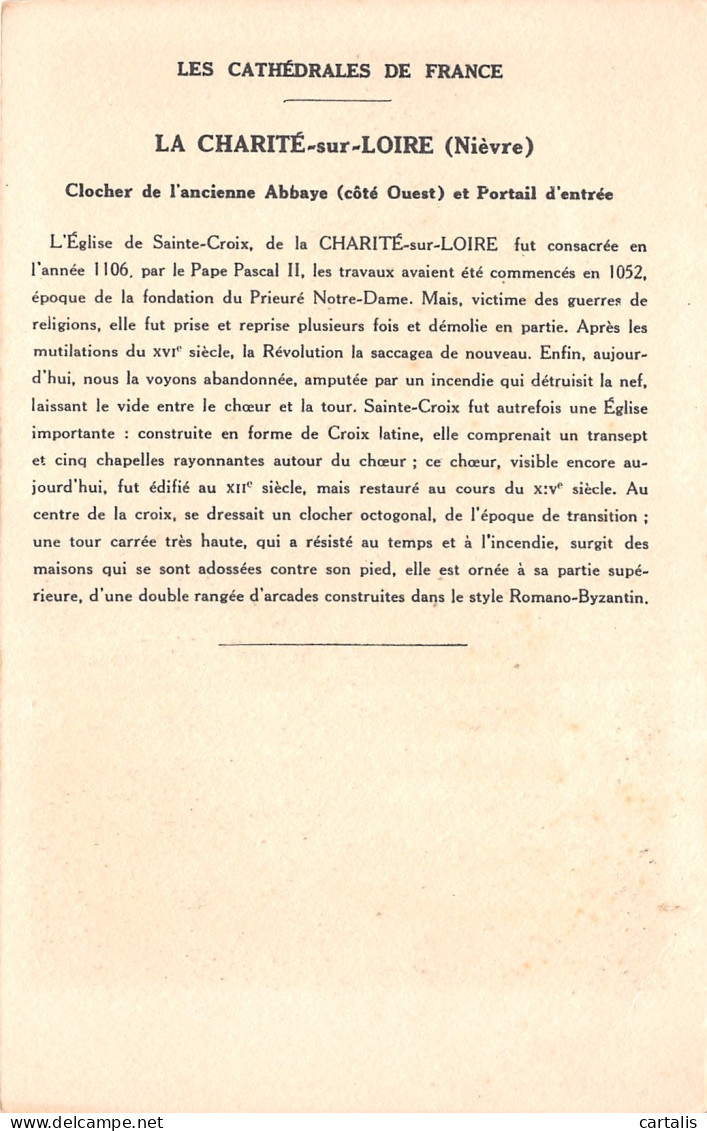 58-CHARITE SUR LOIRE-N°3831-E/0027 - La Charité Sur Loire