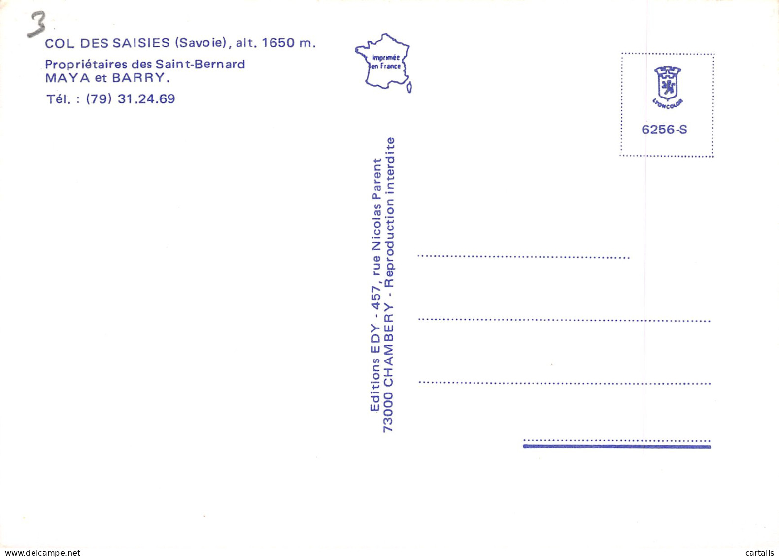 73-COL DES SAISIES-N°3832-D/0345 - Other & Unclassified