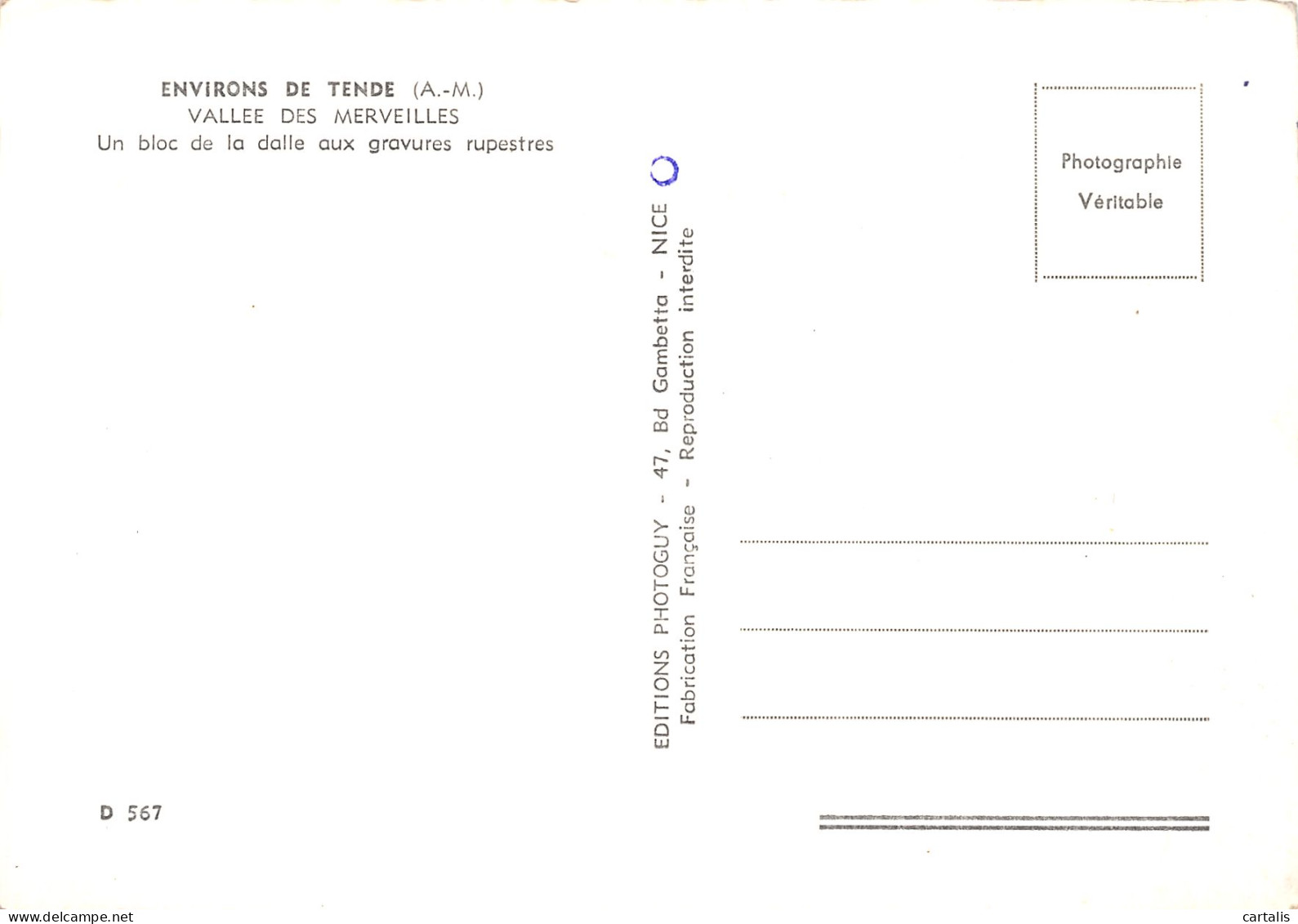 06-VALLEE DES MERVEILLES-N°3832-D/0285 - Other & Unclassified