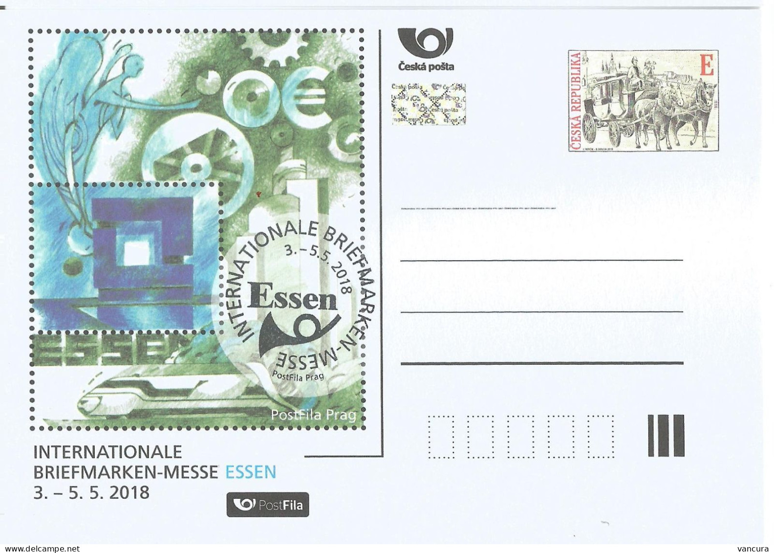 CDV A  P 224 Czech Republic Essen Stamp Fair 2018 - Postcards