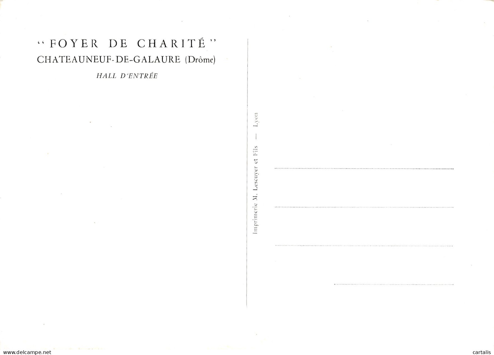 26-CHATEAUNEUF DE GALAURE-N°3832-D/0157 - Andere & Zonder Classificatie