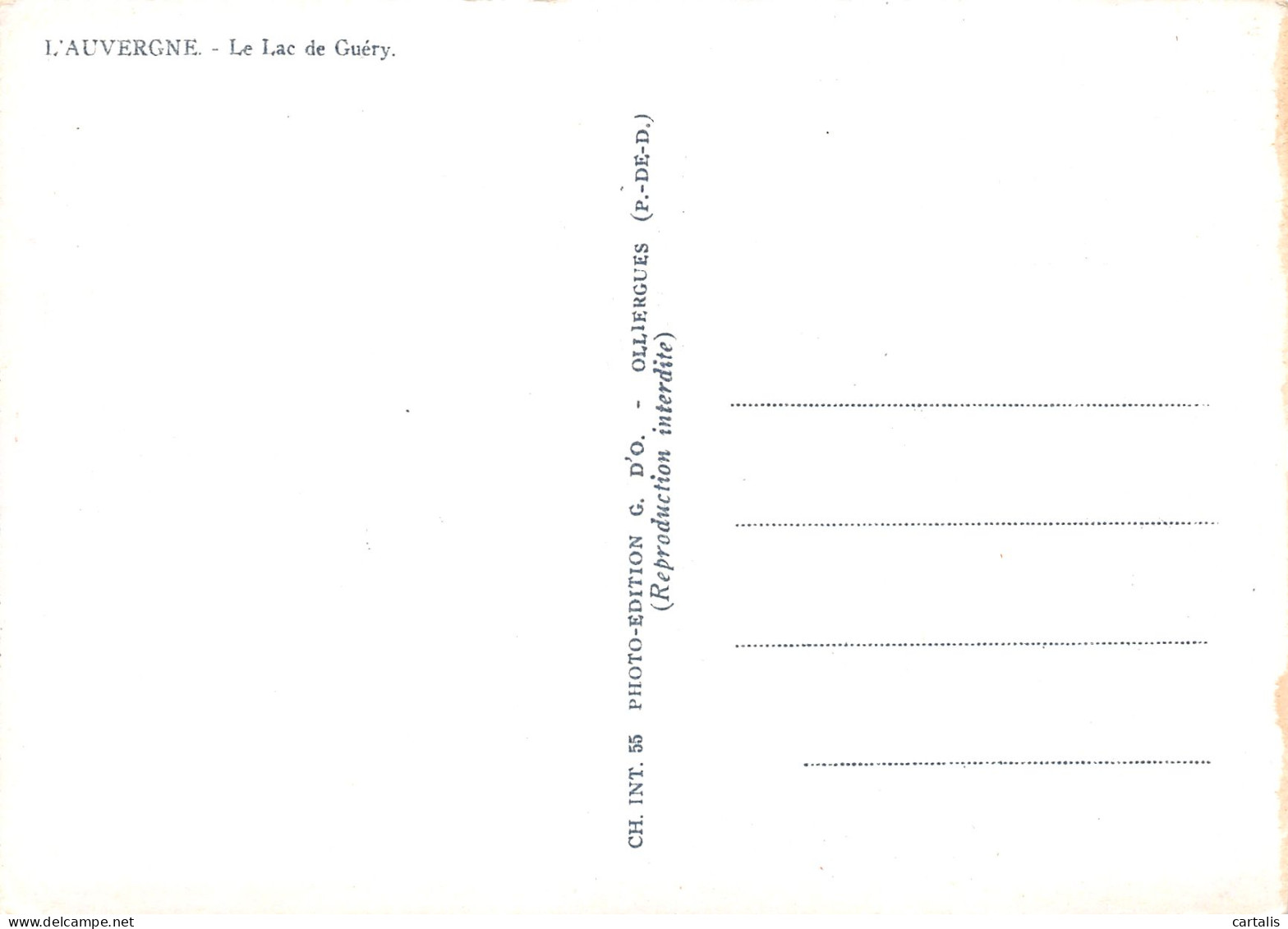 63-LE LAC DE GUERY-N°3832-D/0059 - Other & Unclassified