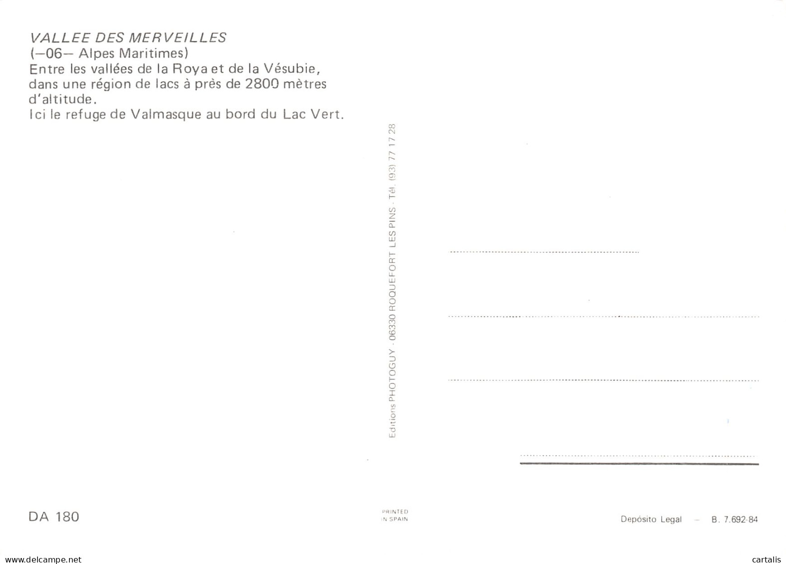 06-VALLEE DES MERVEILLES-N°3832-C/0287 - Other & Unclassified