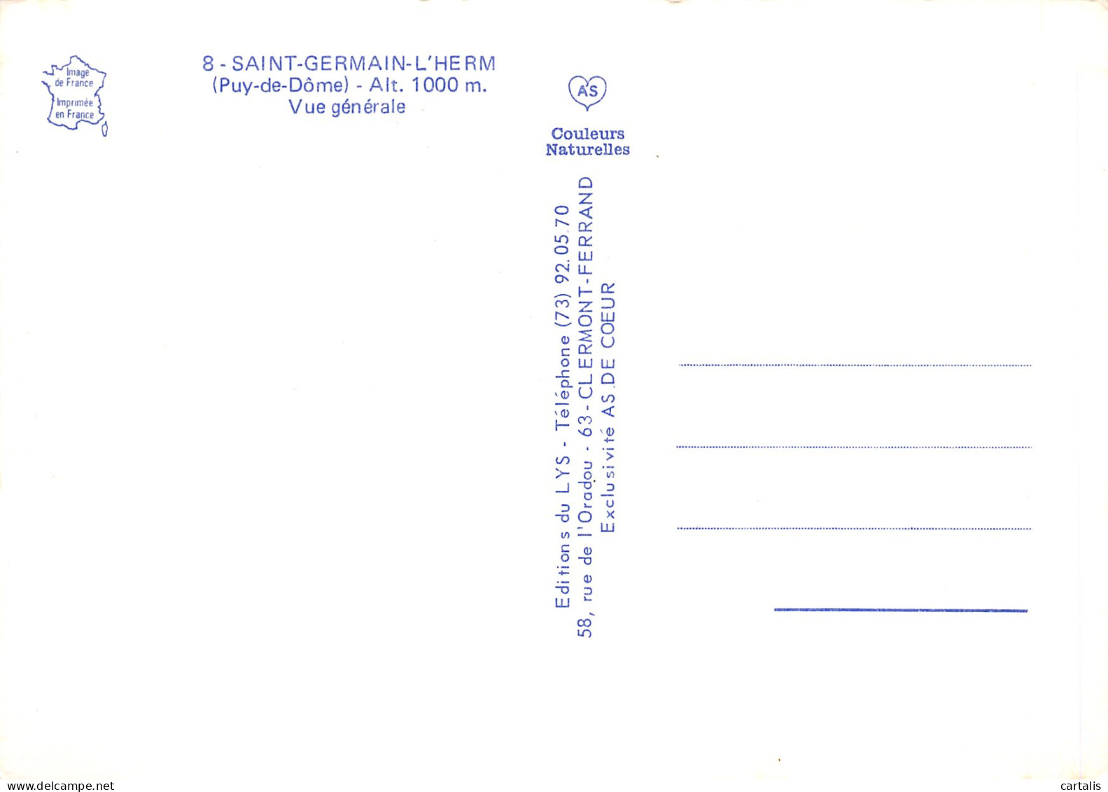 63-SAINT GERMAIN L HERM-N°3832-C/0311 - Autres & Non Classés