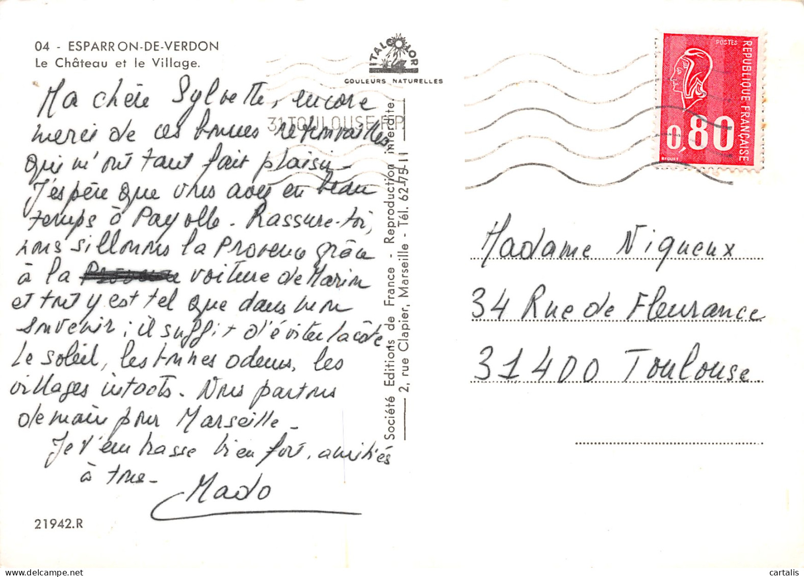 04-ESPARRON DE VERDON-N°3832-B/0377 - Autres & Non Classés