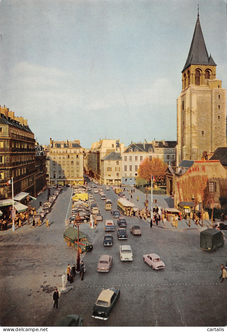 75-PARIS LA PLACE ET L EGLISE SAINT GERMAIN DES PRES-N°3832-B/0353 - Autres & Non Classés