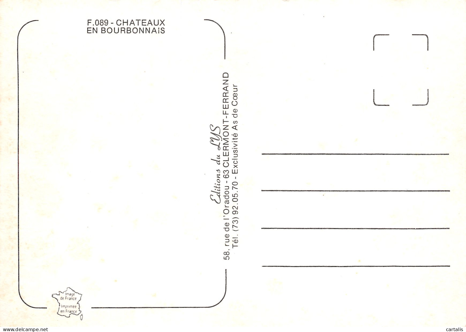 03-CHATEAUX DU BOURBONNAIS-N°3832-B/0133 - Other & Unclassified