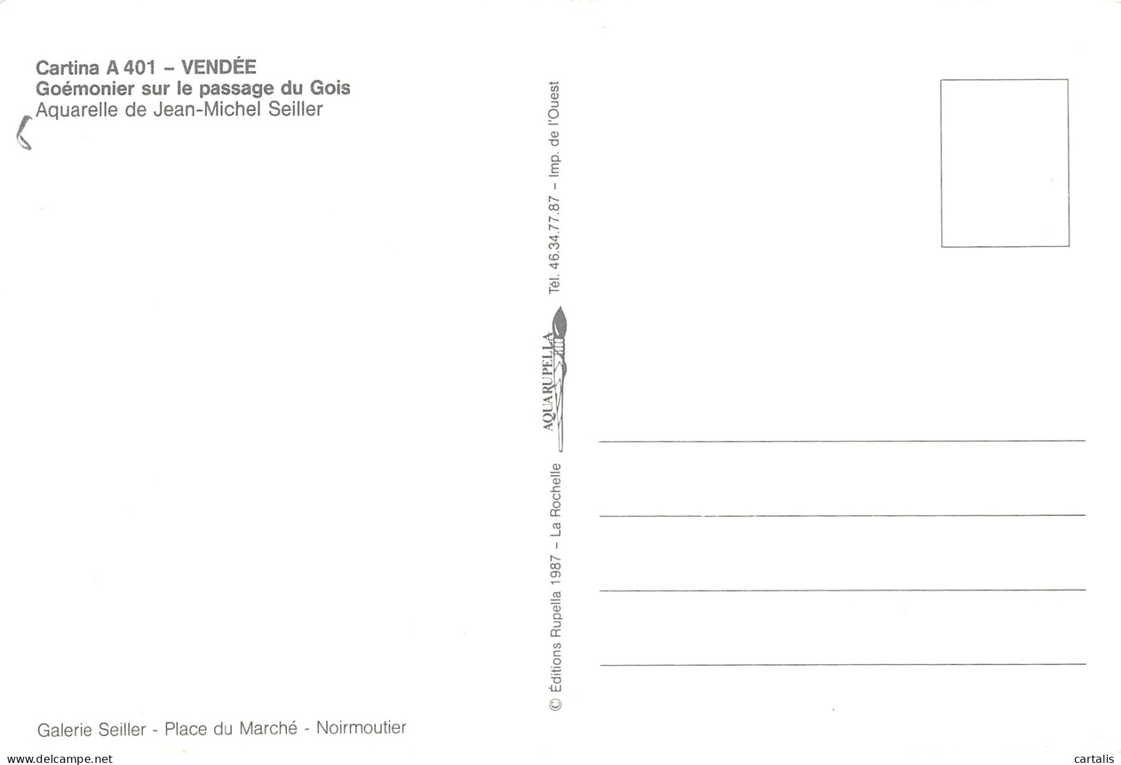 85-VENDEE CARTINE-N°3833-B/0127 - Autres & Non Classés