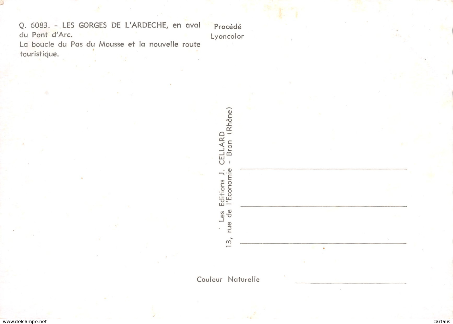 07-GORGES DE L ARDECHE-N°3833-A/0349 - Otros & Sin Clasificación