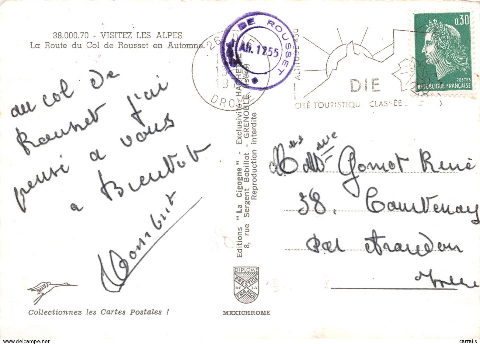 26-COL DE ROUSSET-N°3833-A/0337 - Andere & Zonder Classificatie