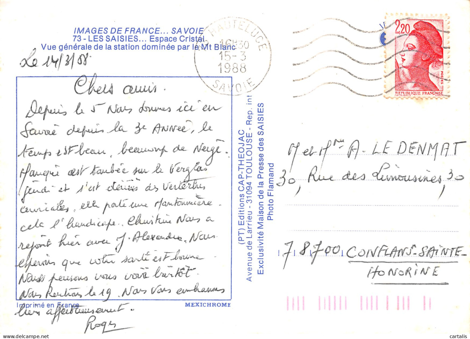 73-LES SAISIES-N°3833-A/0247 - Other & Unclassified