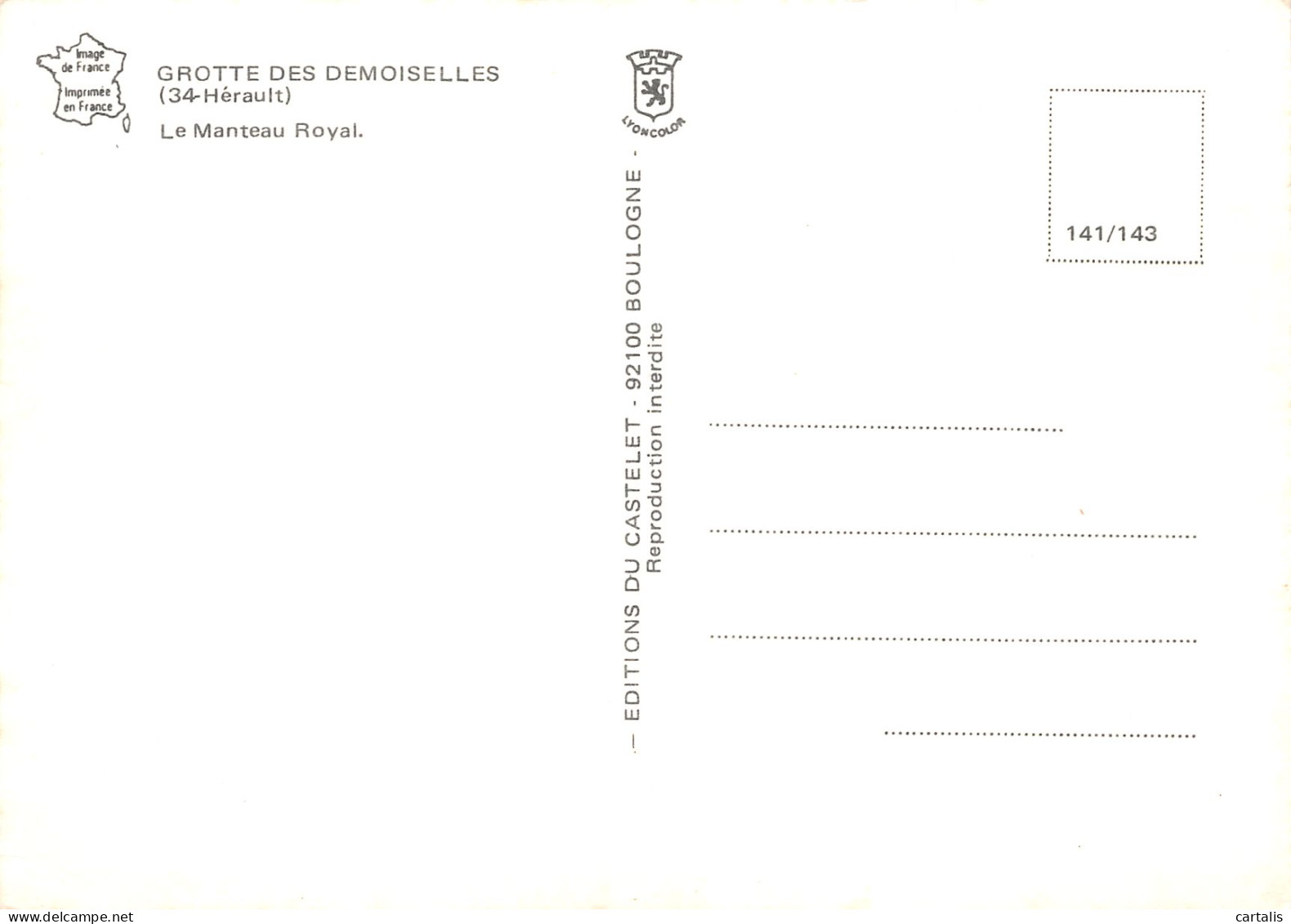 34-GROTTE DES DEMOISELLES-N°3833-A/0153 - Other & Unclassified