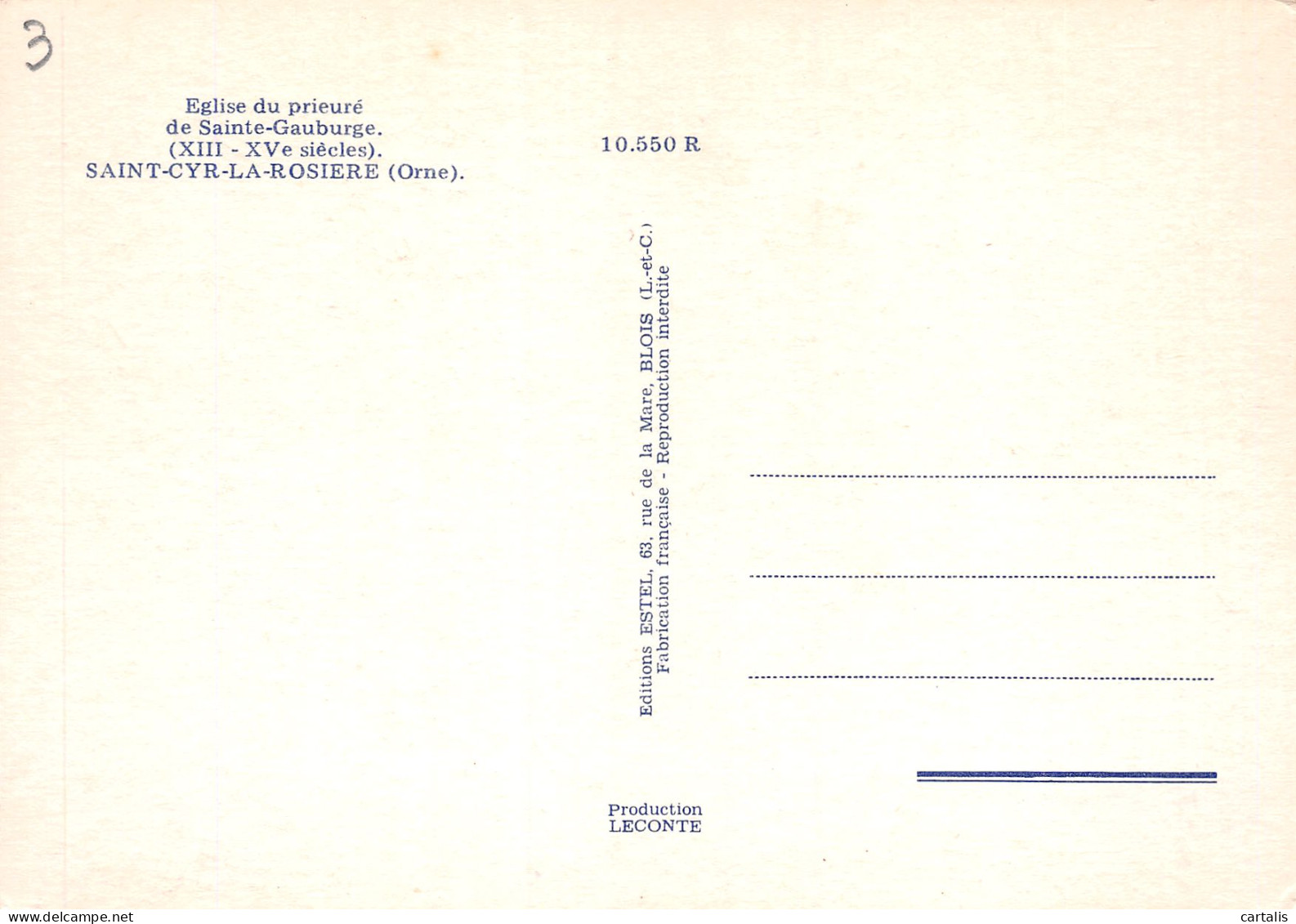 61-SAINT CYR LA ROSIERE-N°3833-A/0093 - Autres & Non Classés