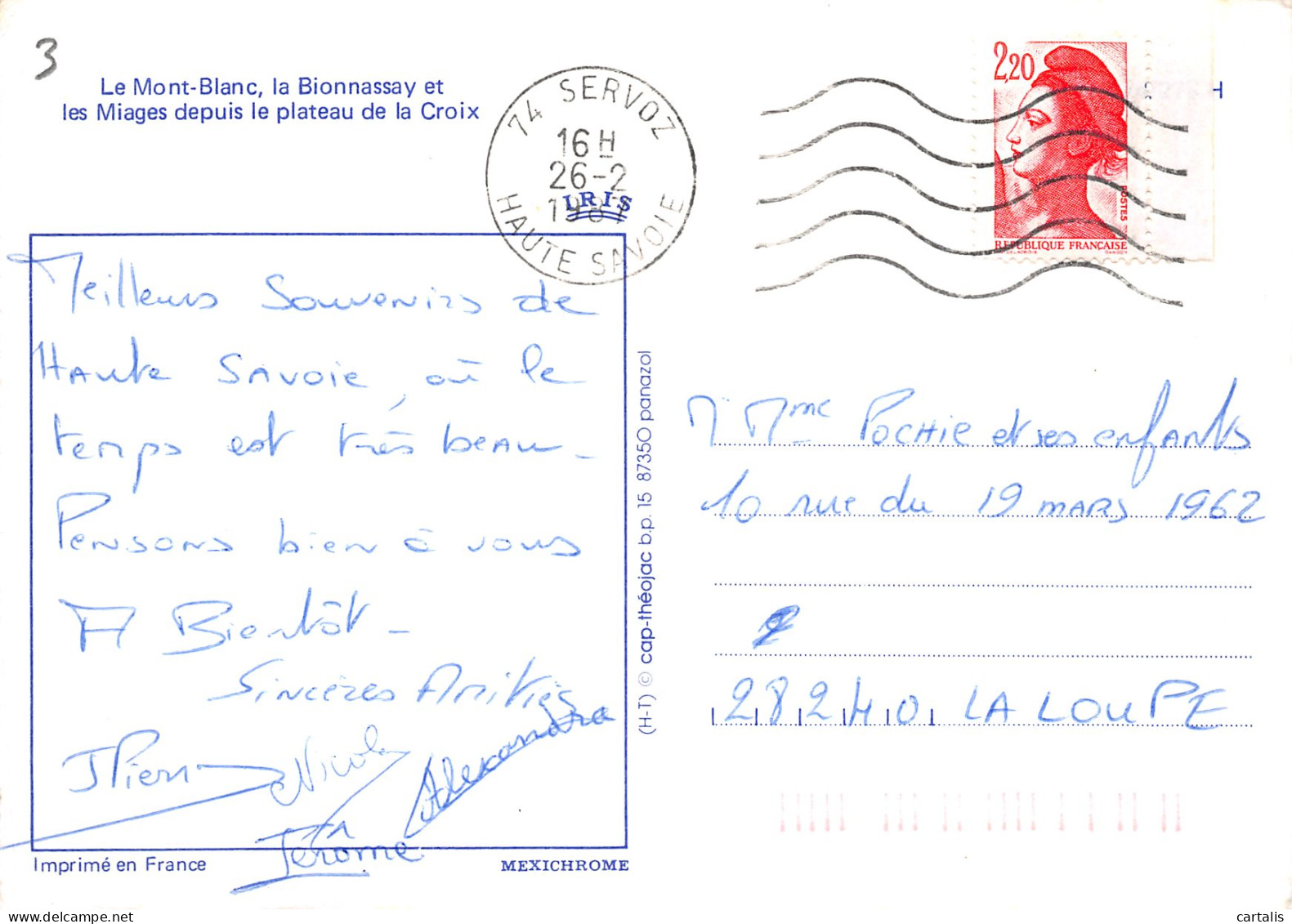 74-LE MONT BLANC-N°3833-A/0007 - Other & Unclassified