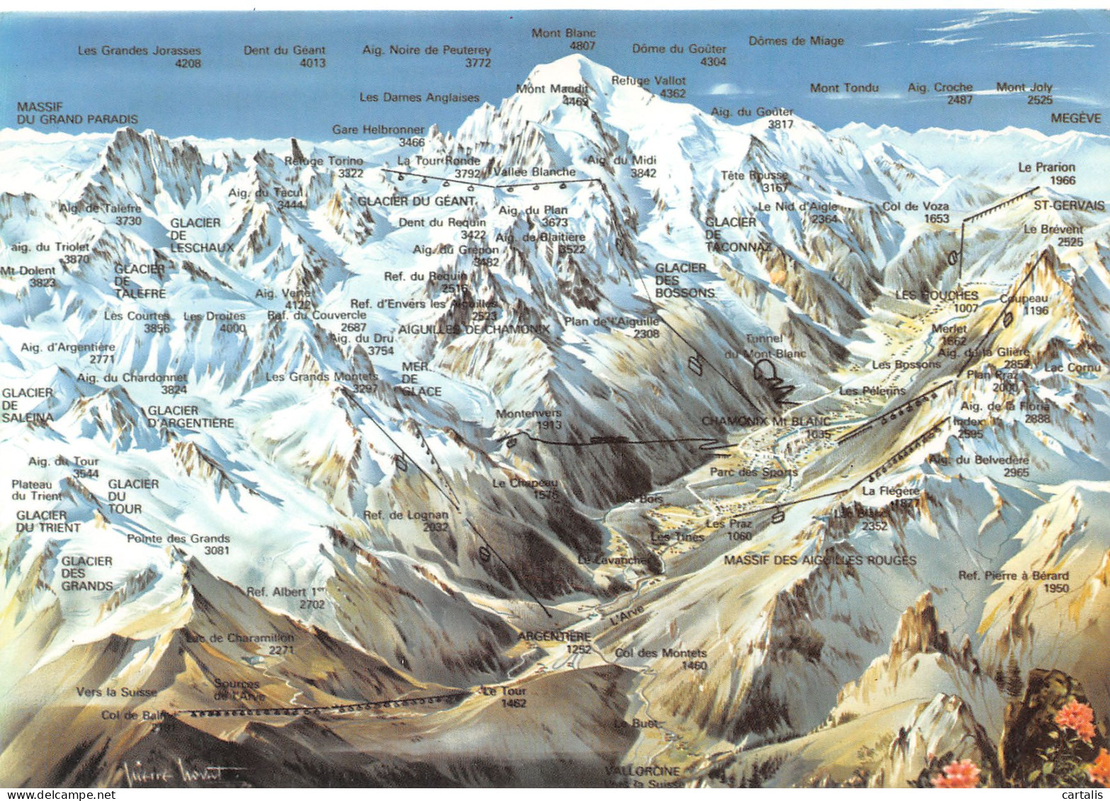 74-LE MONT BLANC-N°3833-A/0003 - Other & Unclassified