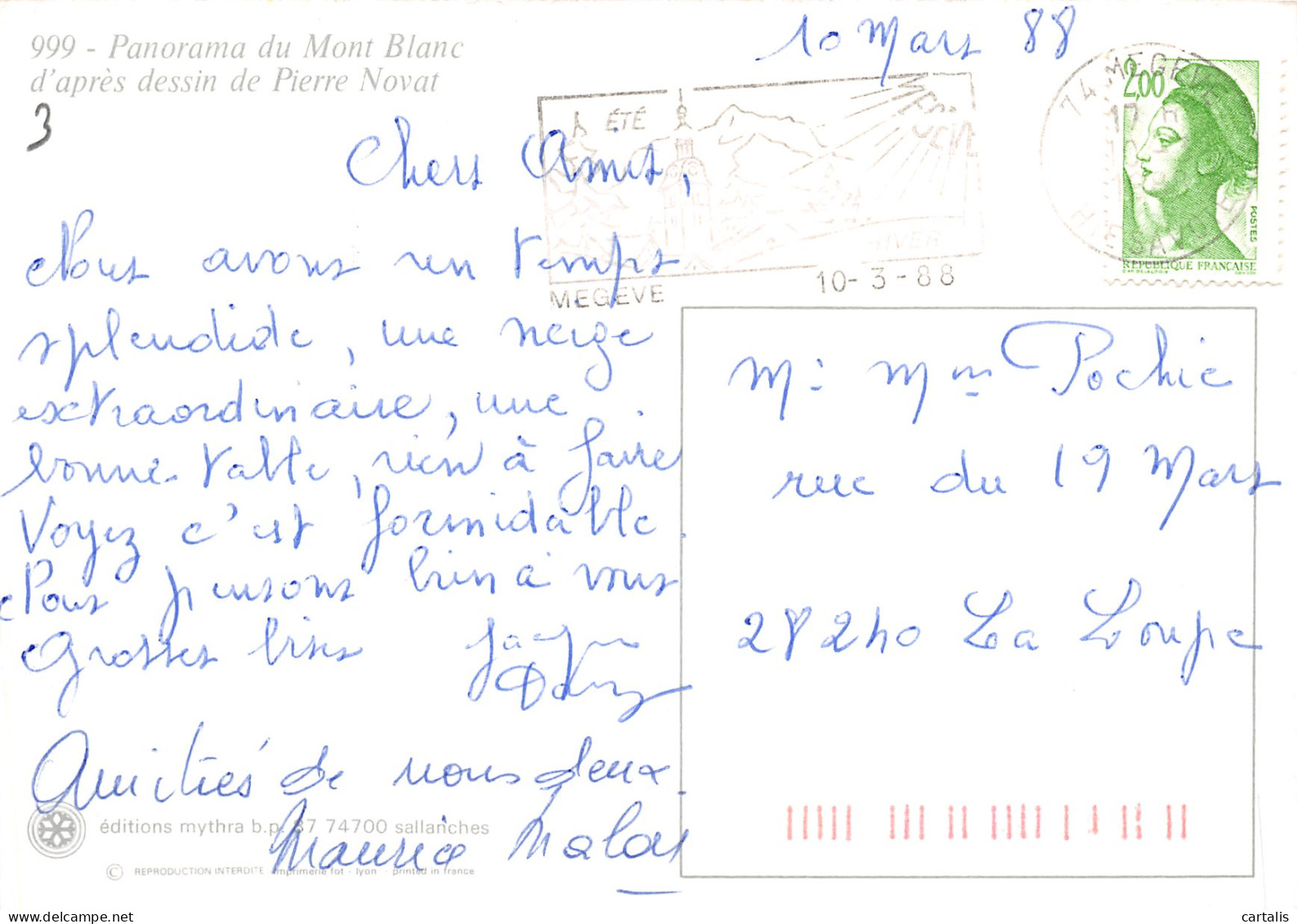 74-LE MONT BLANC-N°3833-A/0003 - Other & Unclassified