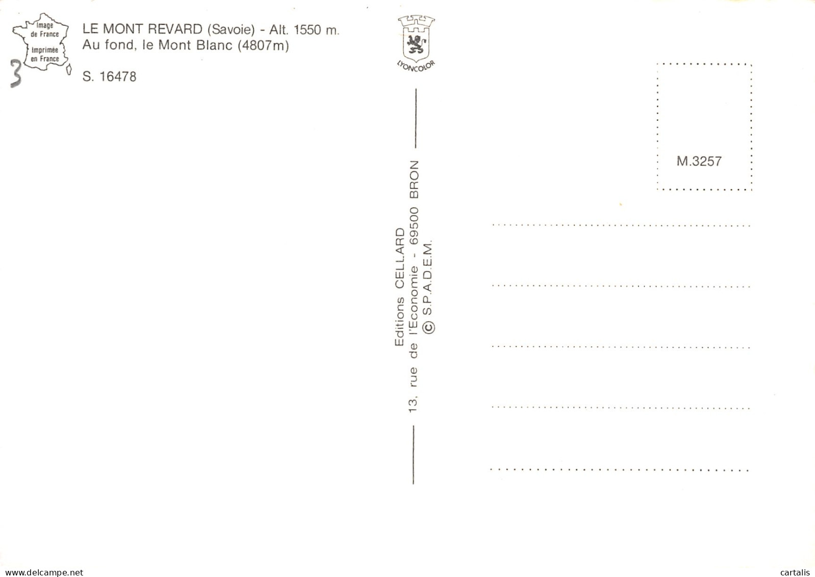 73-LE MONT REVARD-N°3832-D/0367 - Other & Unclassified