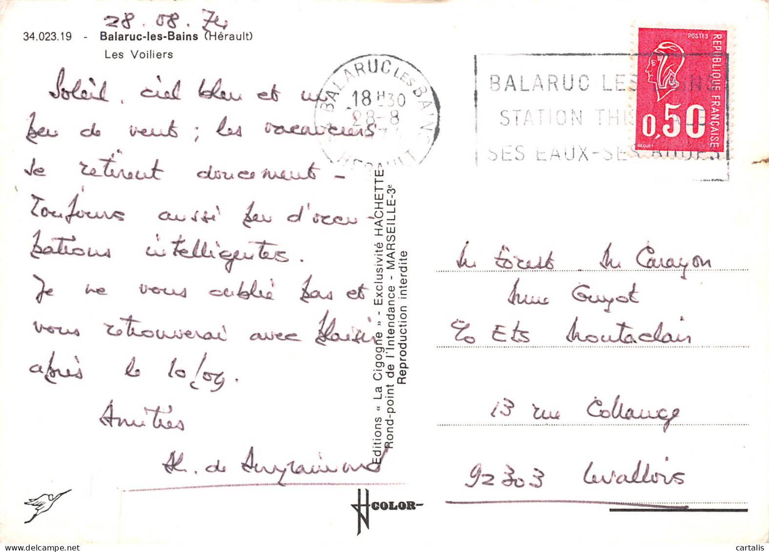 34-BALARUC LES BAINS-N°3833-D/0111 - Other & Unclassified