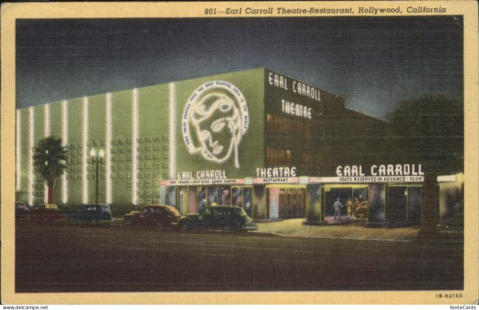 11328928 Hollywood California Earl Carroll Theatre-Restaurant Los Angeles United - Other & Unclassified