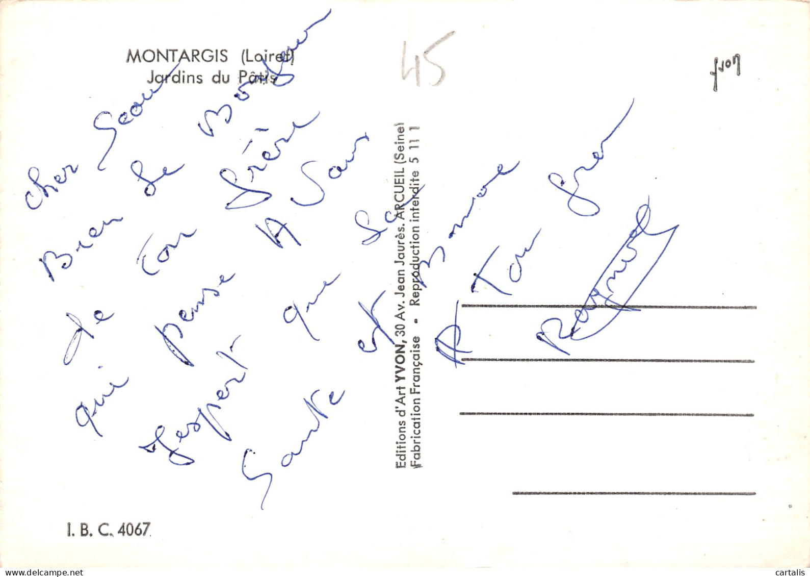 45-MONTARGIS-N°3833-C/0313 - Montargis