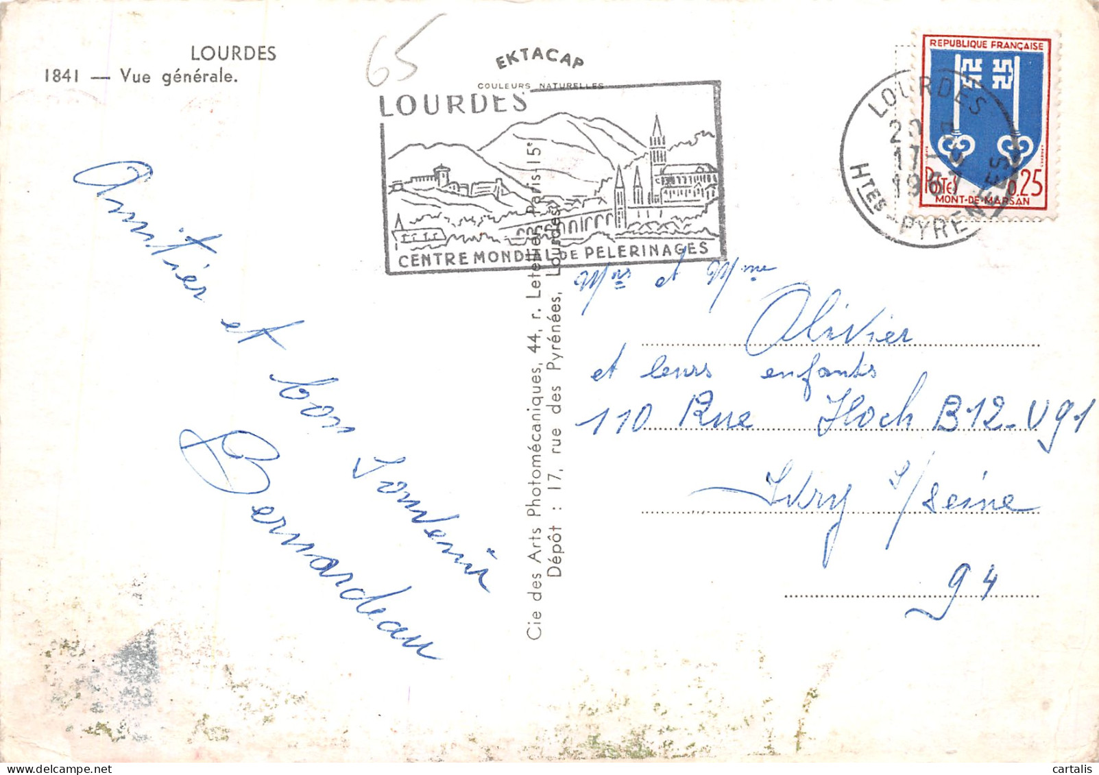 65-LOURDES-N°3833-C/0307 - Lourdes