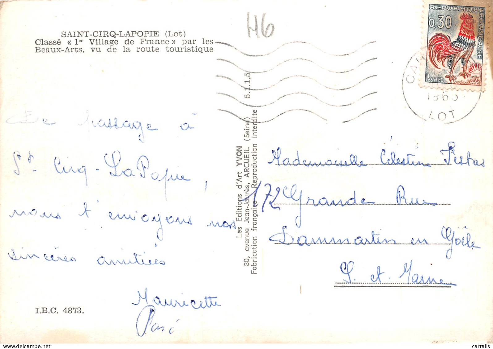 46-SAINT CIRQ LAPOPIE-N°3833-C/0285 - Other & Unclassified