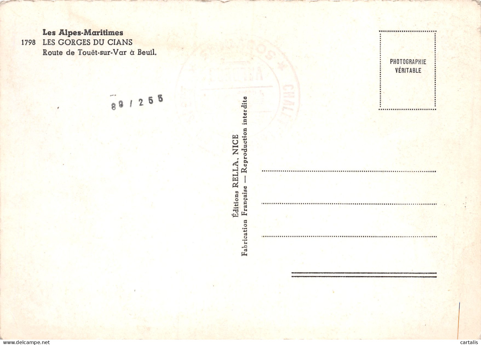 06-GORGES DU CIANS-N°3833-C/0257 - Other & Unclassified