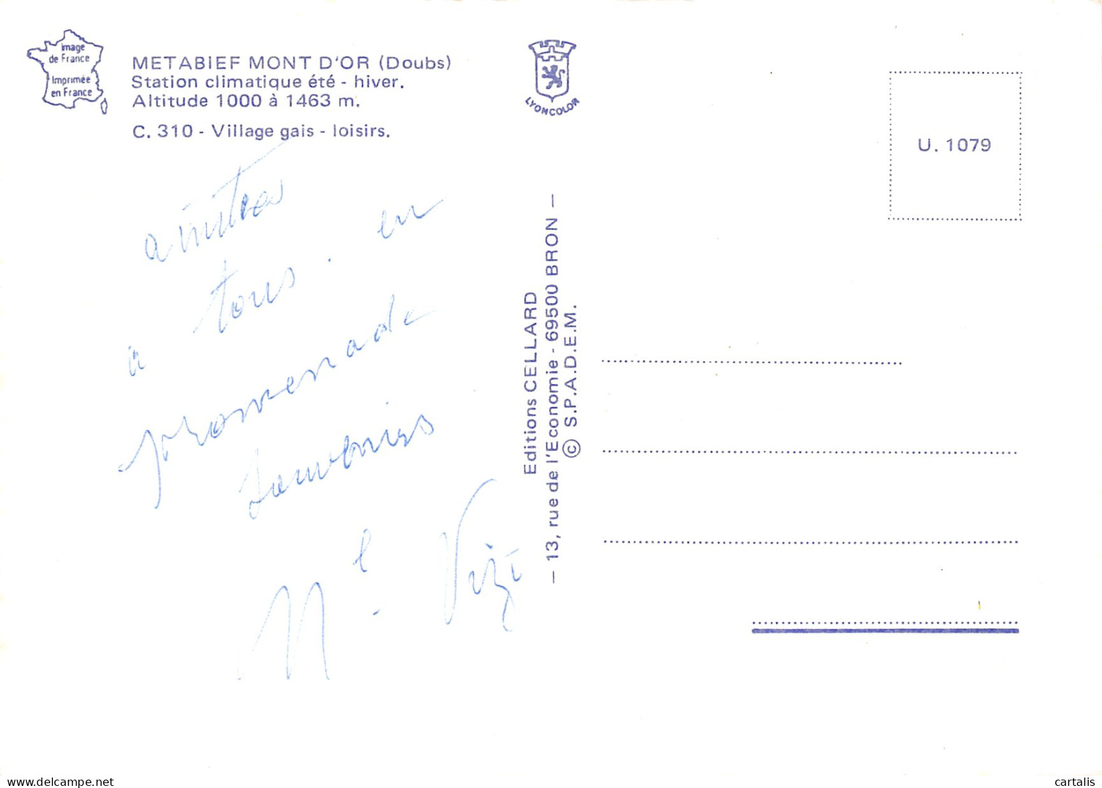 25-METABIEF MONT D OR-N°3833-C/0027 - Sonstige & Ohne Zuordnung