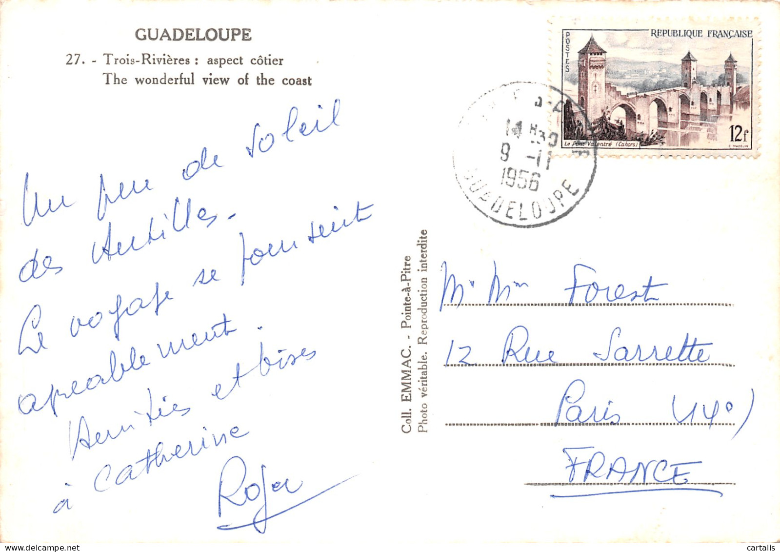 971-GUADELOUPE TROIS RIVIERES-N°3833-C/0017 - Autres & Non Classés