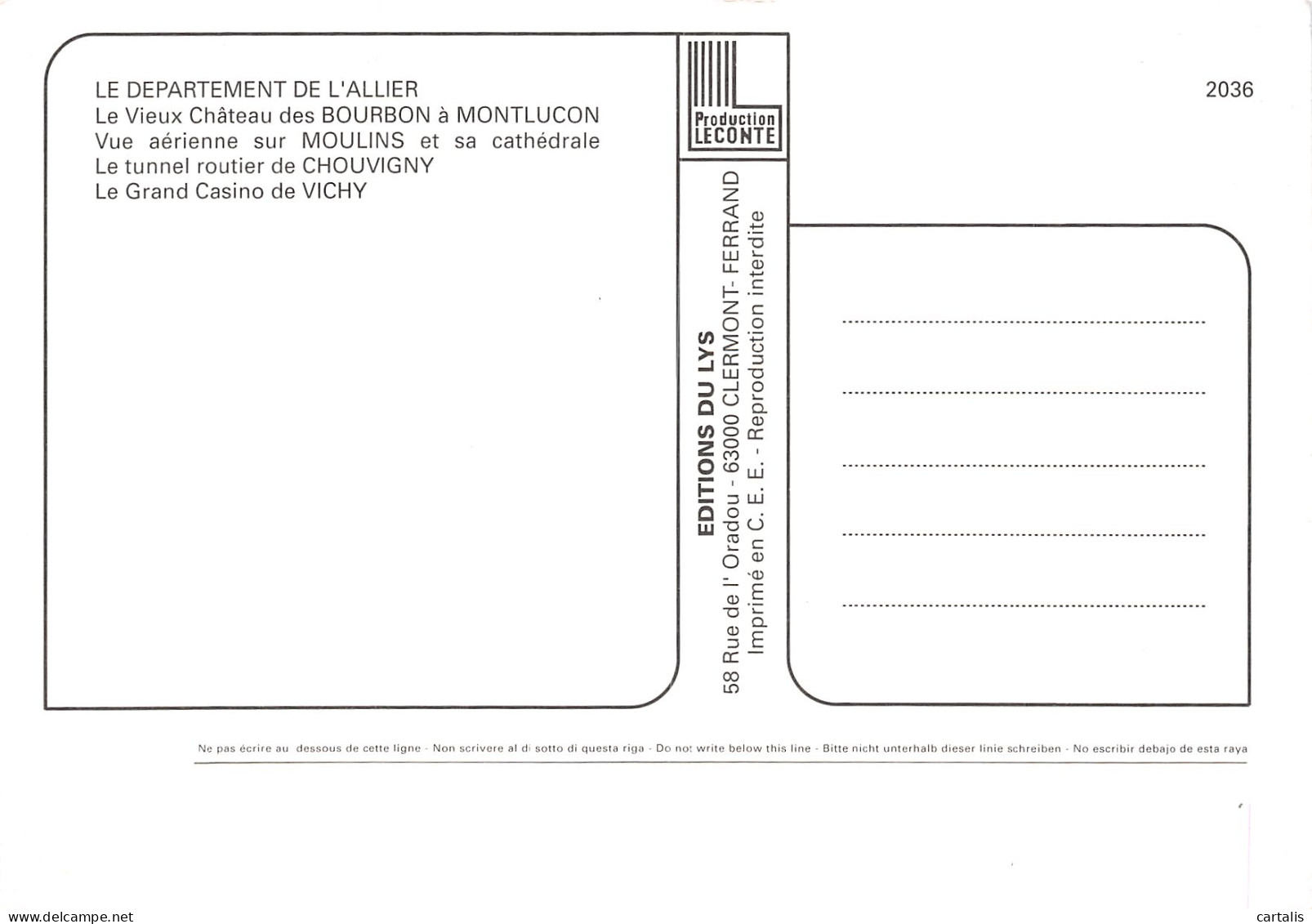 03-ALLIER MULTI VUES-N°3833-B/0381 - Other & Unclassified