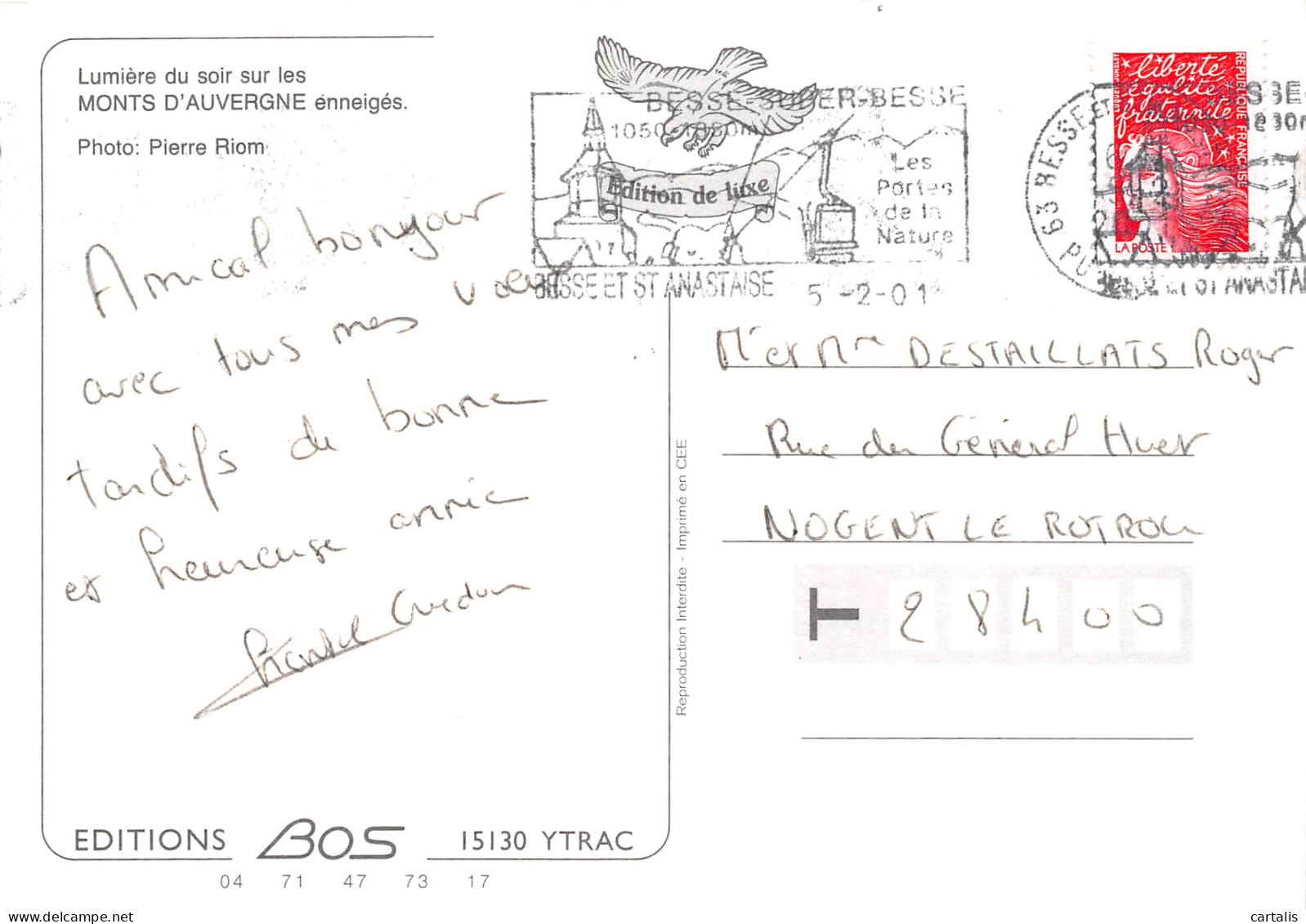 63-AUVERGNE MONTS-N°3833-B/0221 - Other & Unclassified