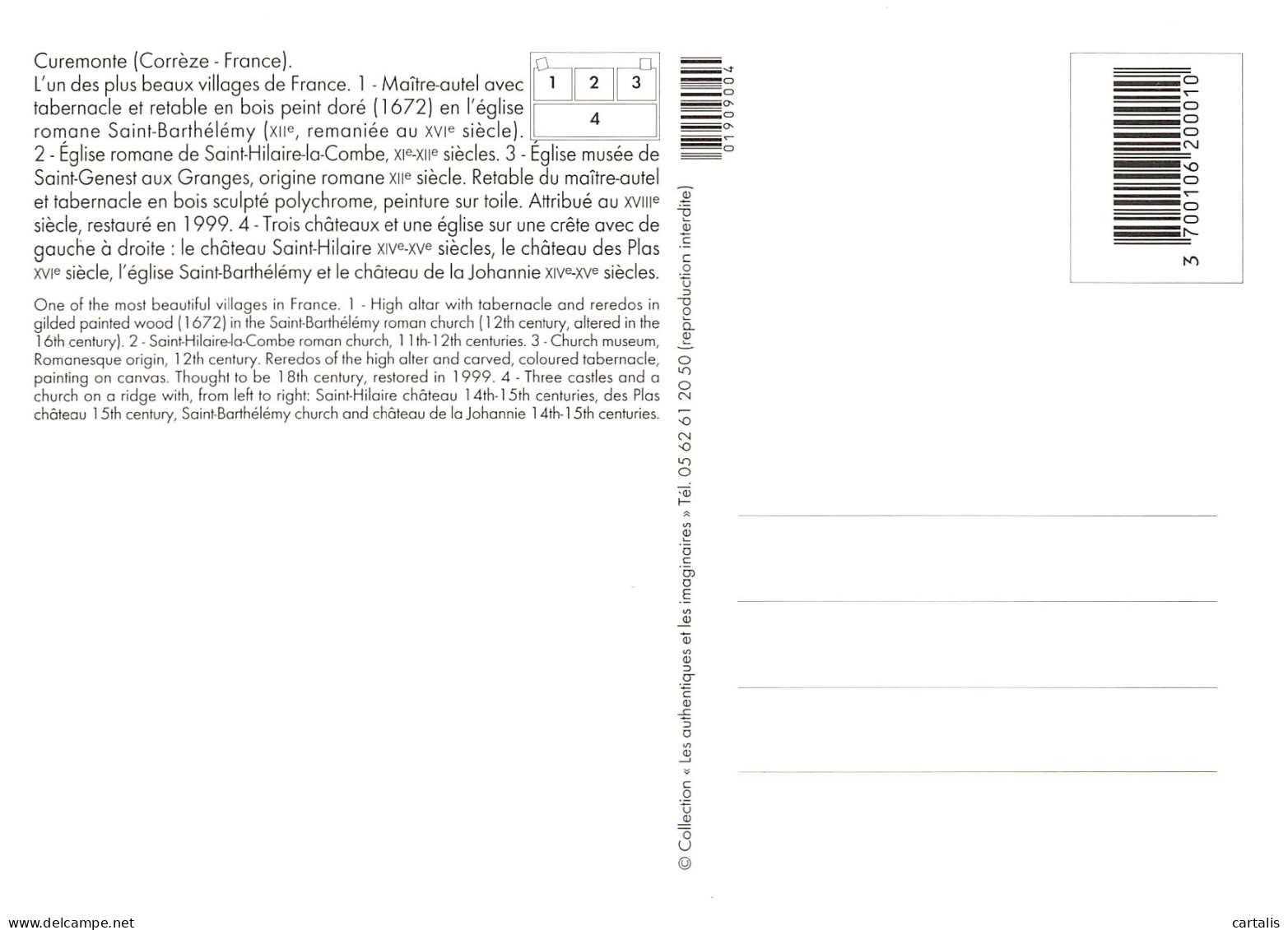 19-CUREMONTE-N°3834-B/0131 - Other & Unclassified